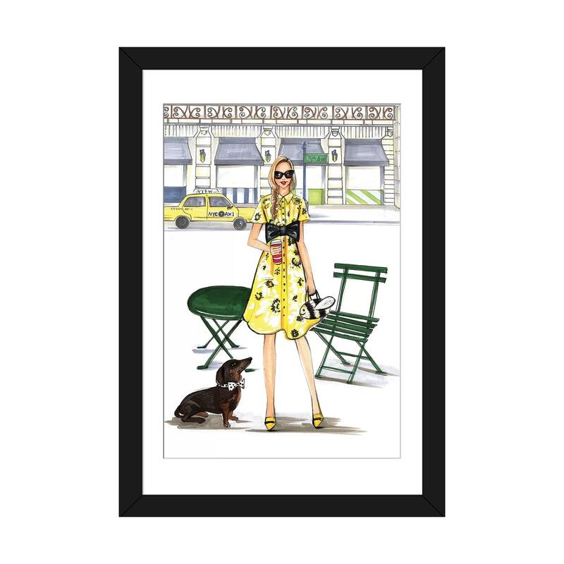 iCanvas "Kate Spade Kinda Day" by Rongrong DeVoe - Black - 32x24x1