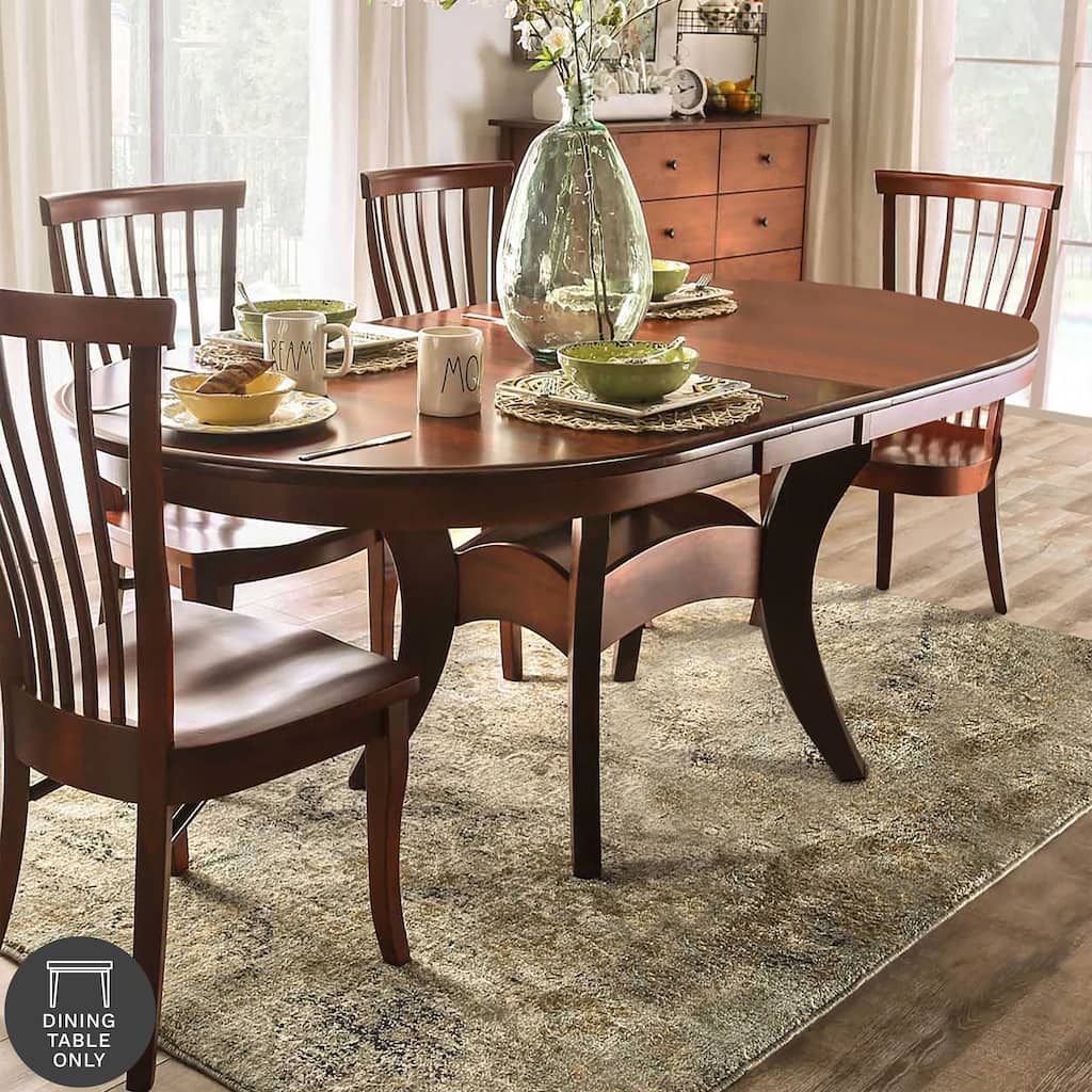 Furniture of America Hina Rustic Brown 60-inch Oval Dining Table