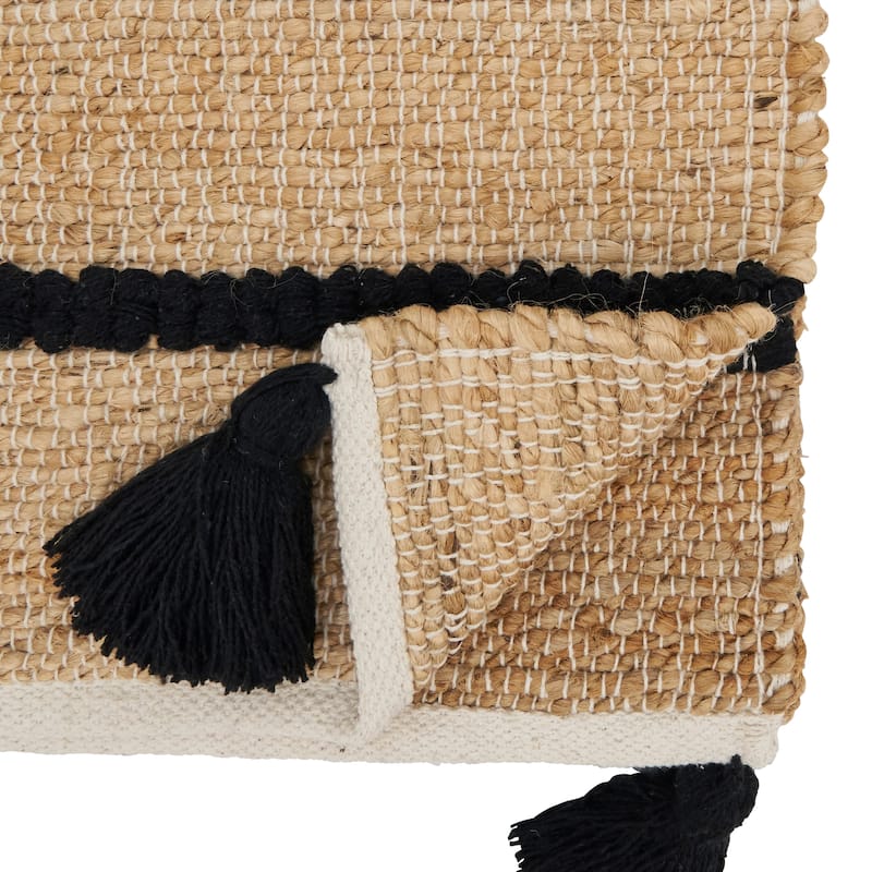 Earthy Charm Woven Stripe Table Runner