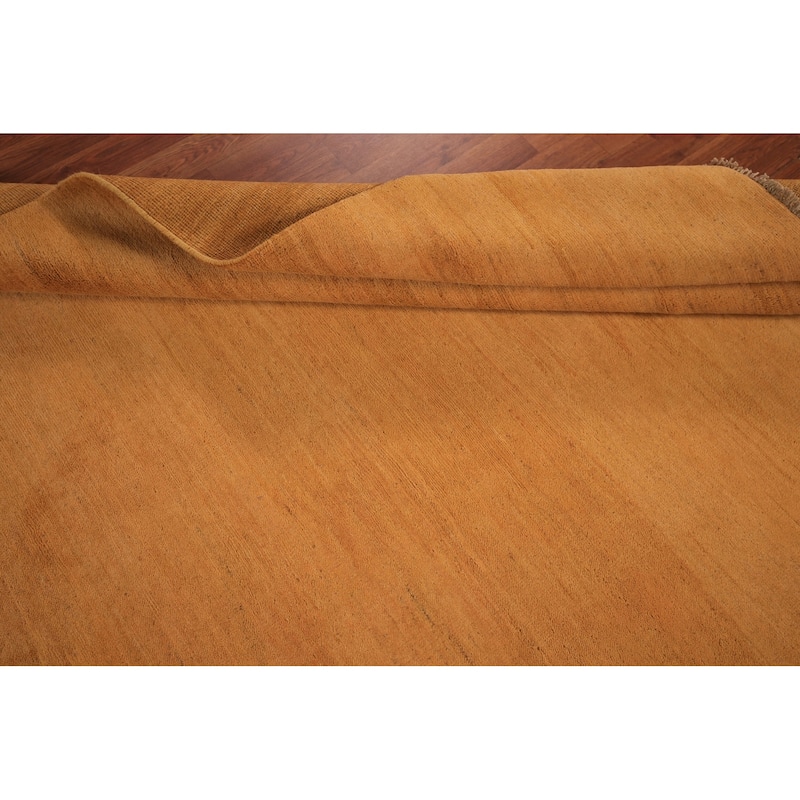 Modern Gabbeh Oriental Area Rug Handmade Wool Carpet - 5'7" x 8'1"