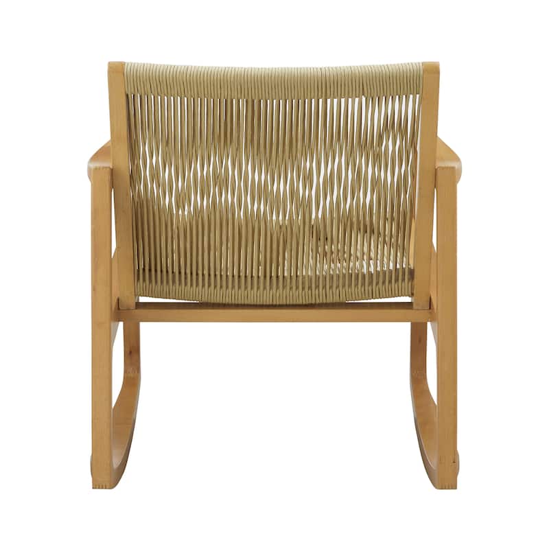Riverhill Woven Rope Rocking Accent Chair
