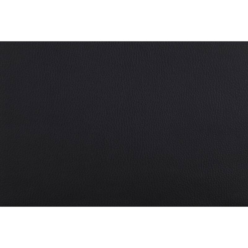 Detour Strap Square Storage Ottoman in Faux Leather