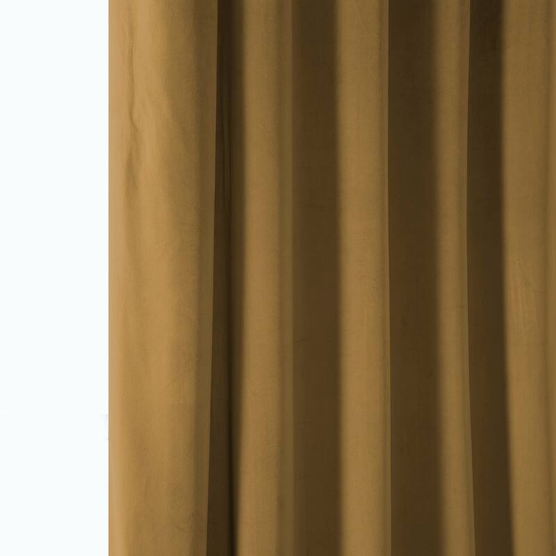 Exclusive Fabrics Plush Velvet Room Darkening Curtain (1 Panel)