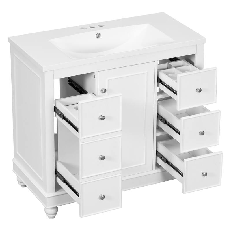 36" Gray Bathroom vanity