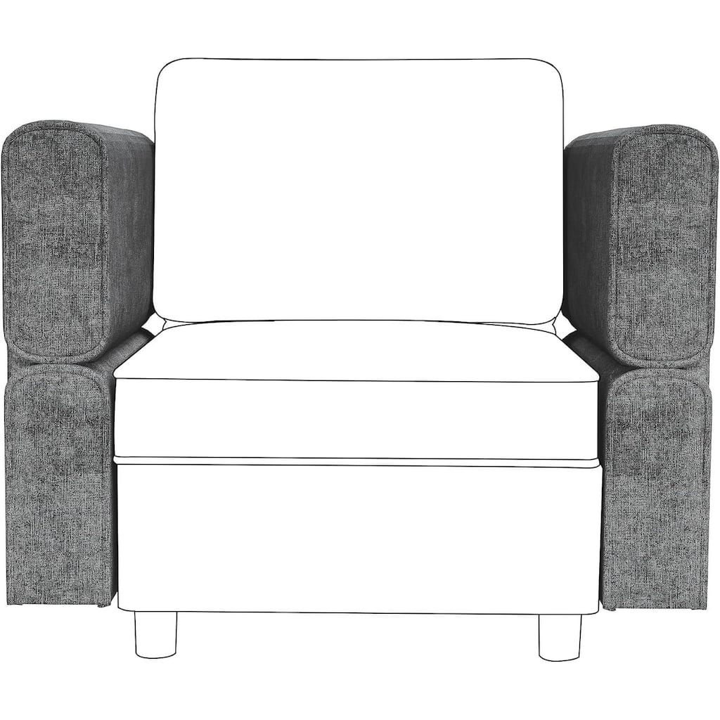Loveseat Sofa with Storage Seat