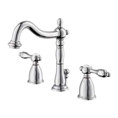 Kingston Brass Tudor Widespread Bathroom Faucet - Free Pop Up Drain