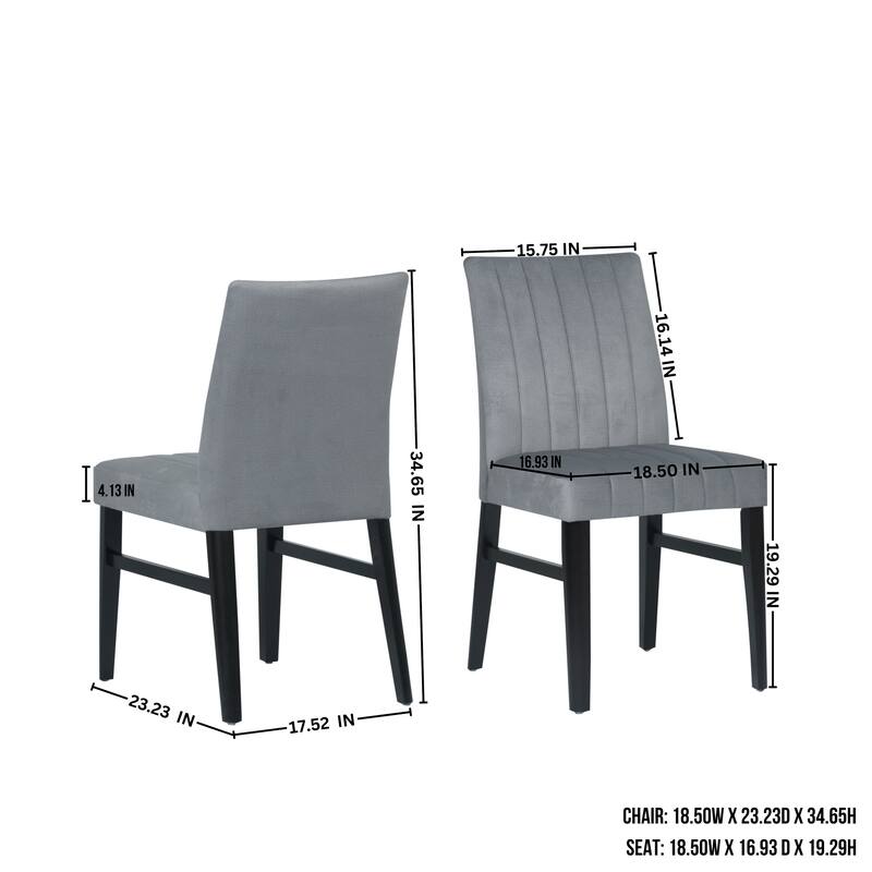 Roundhill Furniture Henriet 5-Piece Round Pedestal Dining Set