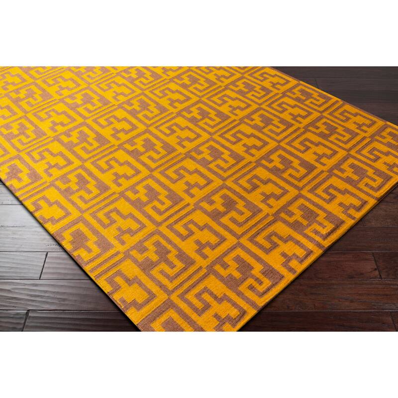 Hand-woven Montrouge Flatweave Wool Area Rug