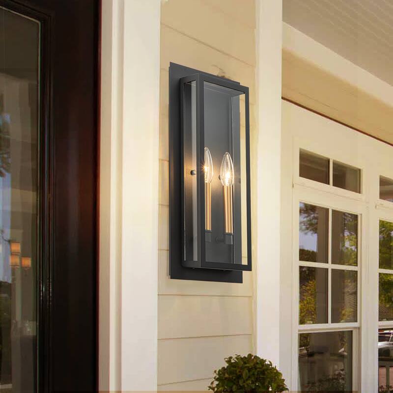 17.5" modern wall sconce with candelabra