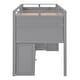 preview thumbnail 9 of 14, Wood Gray Twin High Loftbed Frame with Super Storage Space