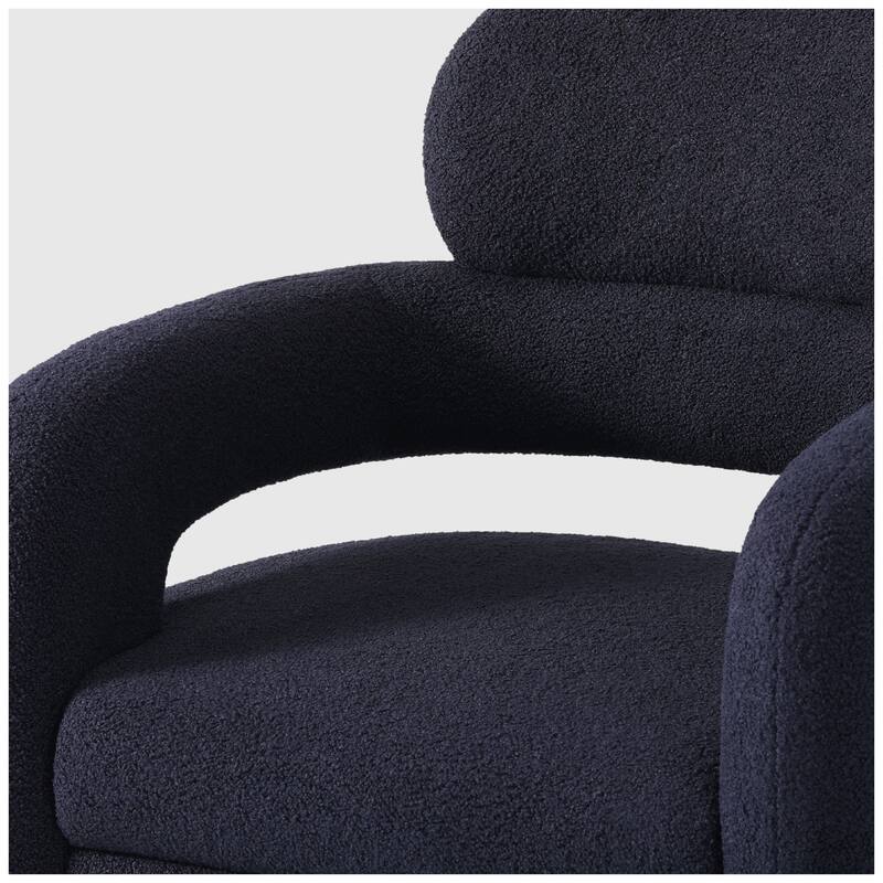 Bayville 29" Wide Sherpa Swivel Chair
