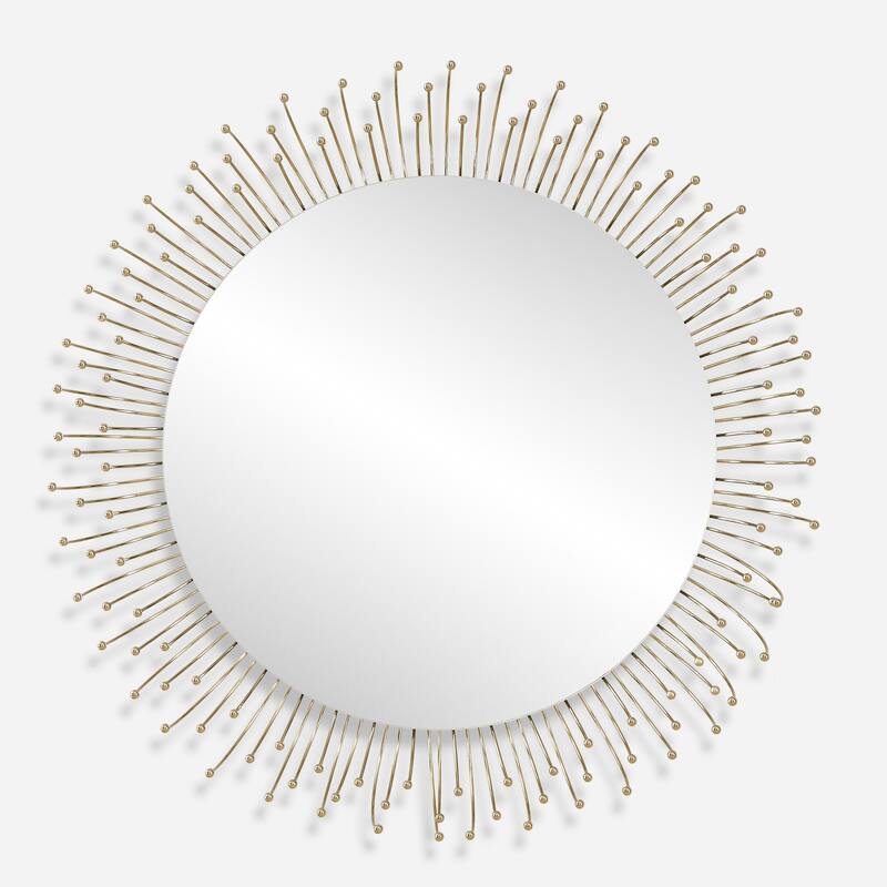 Uttermost Aga Round Gold Mirror - 31'' H X 31'' W X 5.5'' D