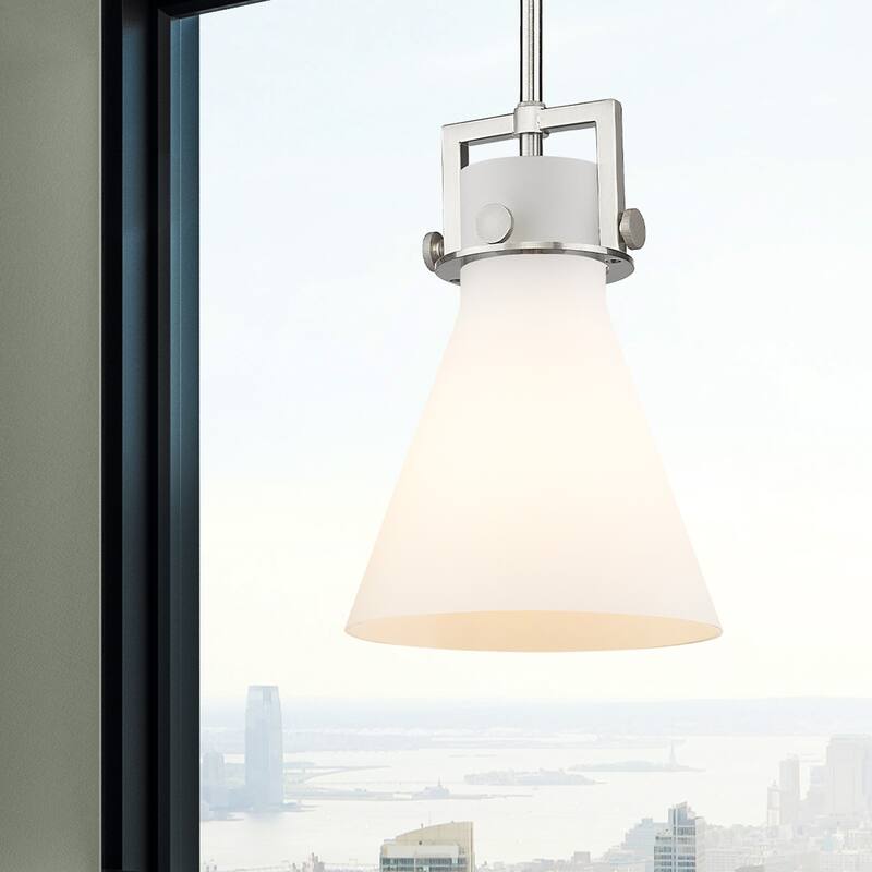 Innovations Lighting Newton Cone - 1 Light 8" Stem Hung Pendant