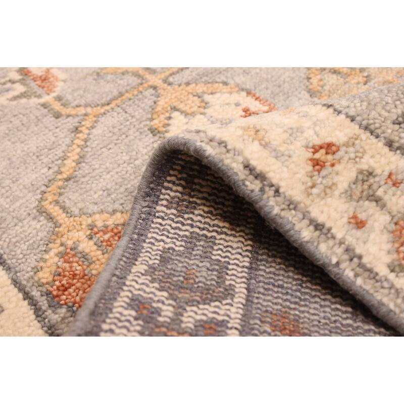 ECARPETGALLERY Hand-knotted Jules Serapi Grey Wool Rug - 2'7 x 7'11