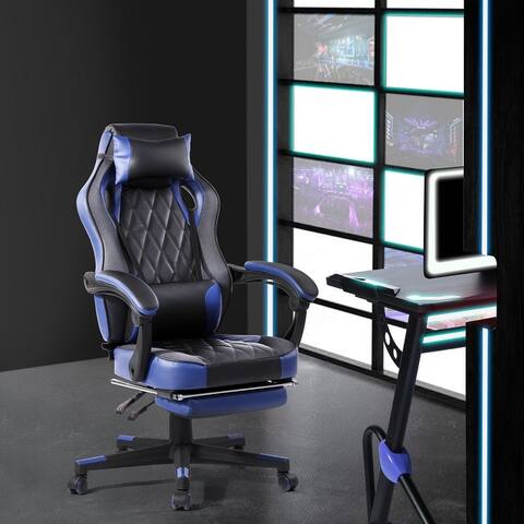 Porch & Den Ergonomic Faux Leather Racing Style Gaming Chair