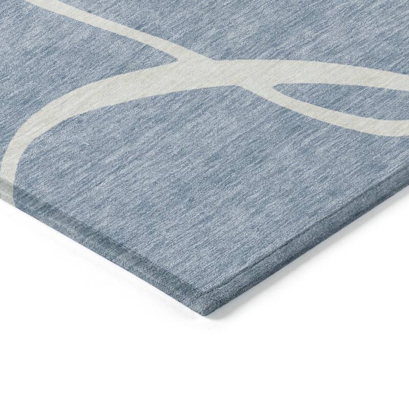 HomeRoots Abstract Transitional Rectangle Outdoor Rug