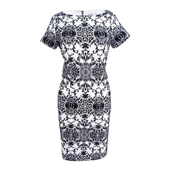 sandra darren black and white dress