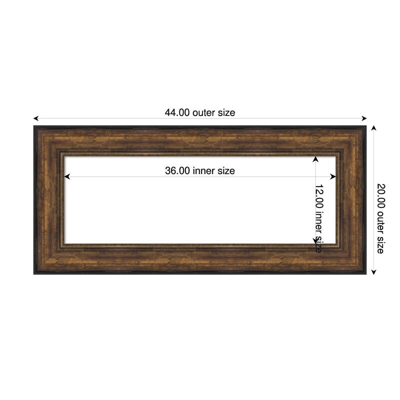Amanti Art Ballroom Bronze Framed Dry Erase Magnetic Board - 44 x 20 in