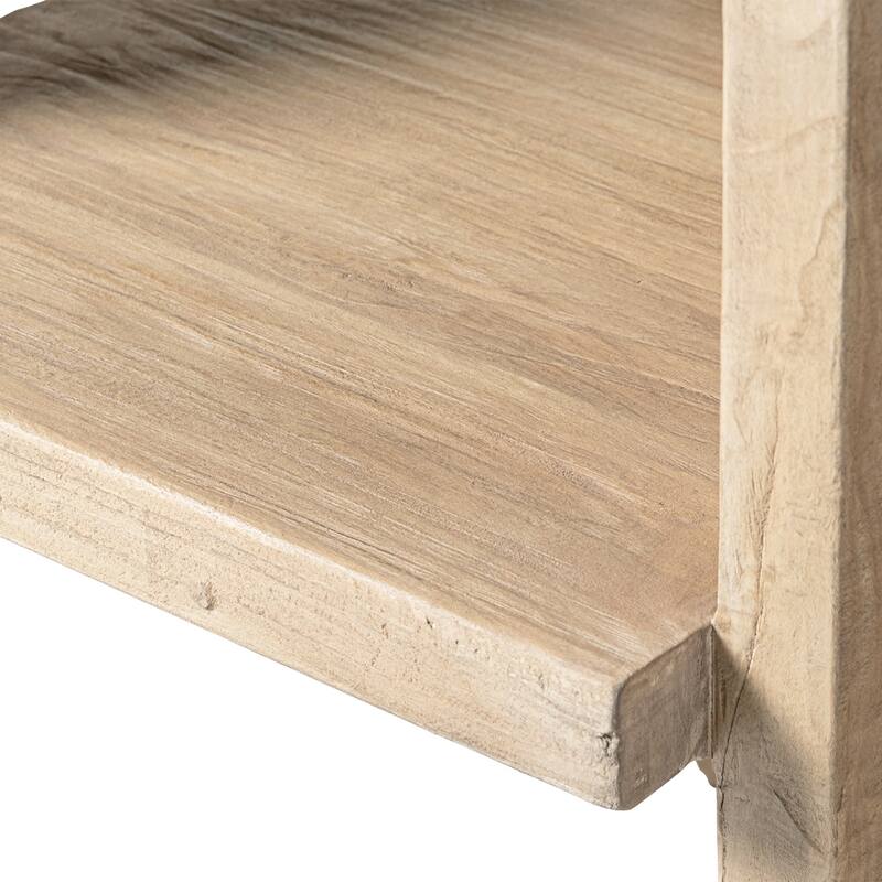 Jennifer Taylor Home Soren Solid Reclaimed Elm Sculptural Accent Curved Dining Chair