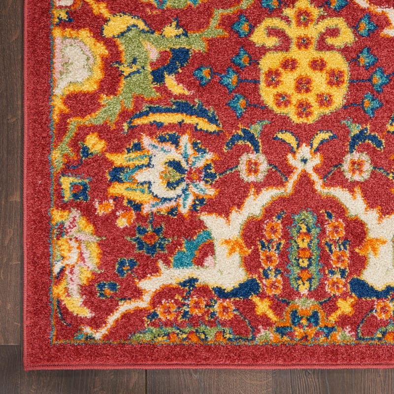 Nourison Allur Contemporary Boho Floral Medallion Area Rug
