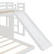 preview thumbnail 15 of 13, Twin Over Full Bunk Bed with Treehouse Loft & Slide - Safe for Kids