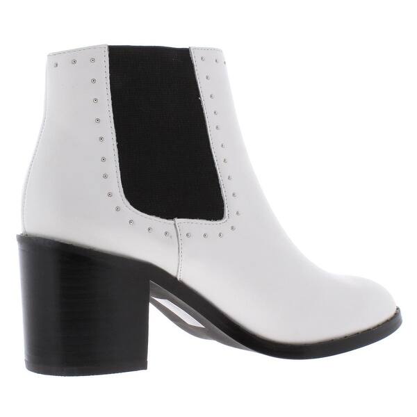 Shop Steve Madden Womens Malorie Ankle Boots Leather Slip On Overstock 28632056