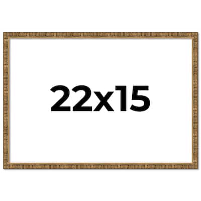 22x15 Frame Gold Solid Wood Picture Frame - Complete Modern Photo