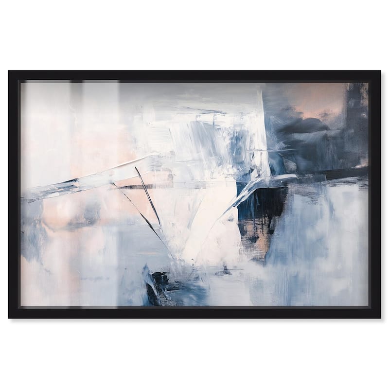 Blue Rapture I Shadowbox by Art Remedy - Black - 24" x 16"