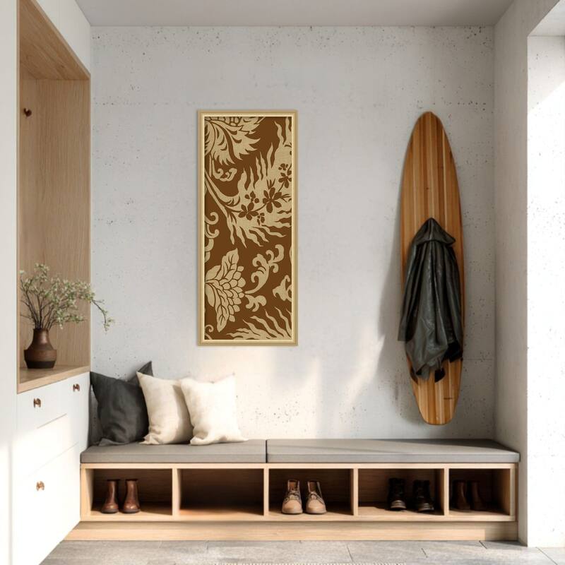 Amanti Art Framed Fabric Pinboard Japanese Patterns III by Baxter Mill Archive Printed Bulletin Board