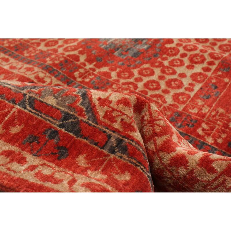 ECARPETGALLERY Hand-knotted Pako Mamluk Red Wool Rug - 9'2 x 12'3