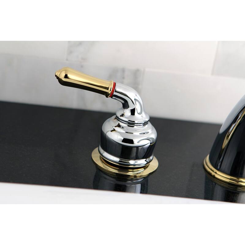Magellan 3-Hole Deck Mount Roman Tub Faucet in Brushed Nickel/Polished Brass