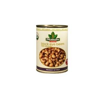 Bioitalia Beans - Black Eyed Peas - Case of 12 - 14 oz.
