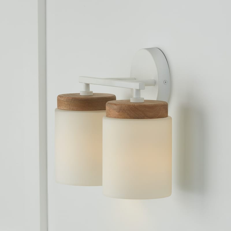 Liam 2-Light Vanity - 14"W x 10.25"H x 6"E