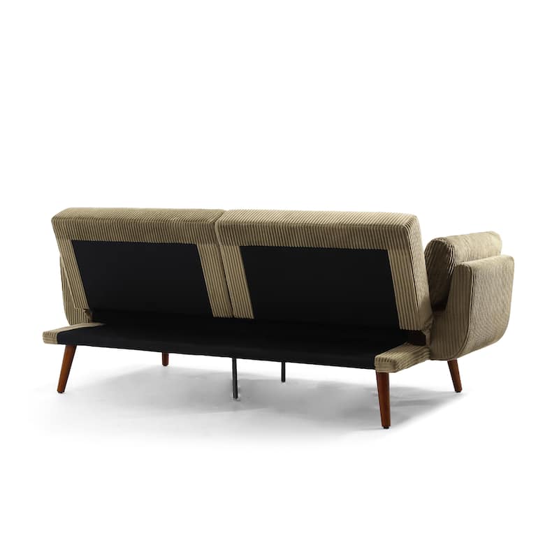 73.5 Inch Futon Sofa Bed Convertible Upholstered Couch Sleeper