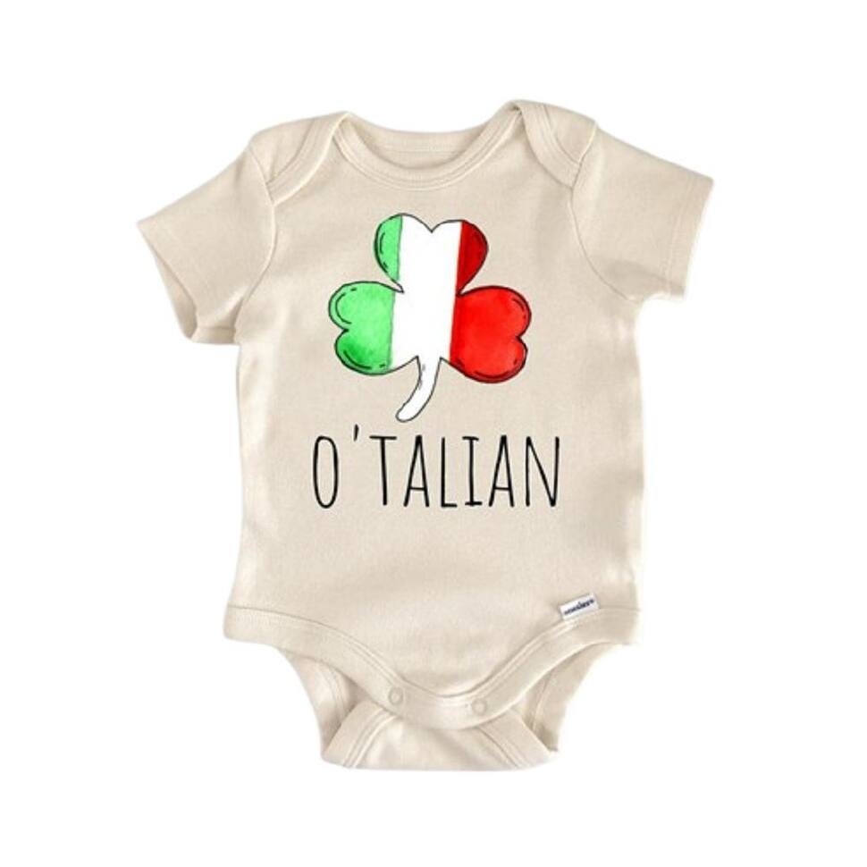Irish Ireland Italy Italian - Baby Boy Girl Clothes Infant Bodysuit Funny Cute Newborn