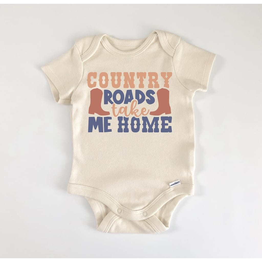 Country Roads - Baby Boy Girl Clothes Infant Bodysuit Funny Cute Newborn