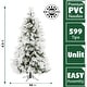 preview thumbnail 2 of 5, Fraser Hill Farm Flocked Snowy Pine 6.5-foot Christmas Tree