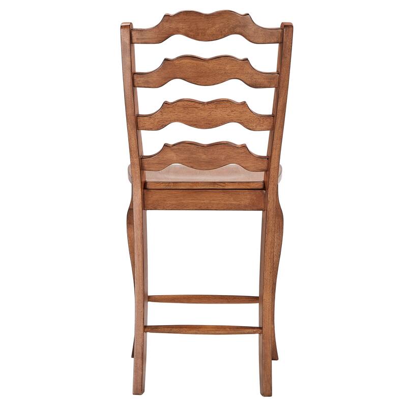 Eleanor French Ladder Back Wood Counter Chair (Set of 2) by iNSPIRE Q Classic