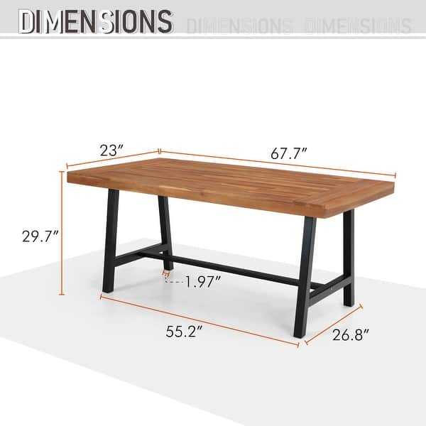 Outdoor Acacia Wood Dining Table