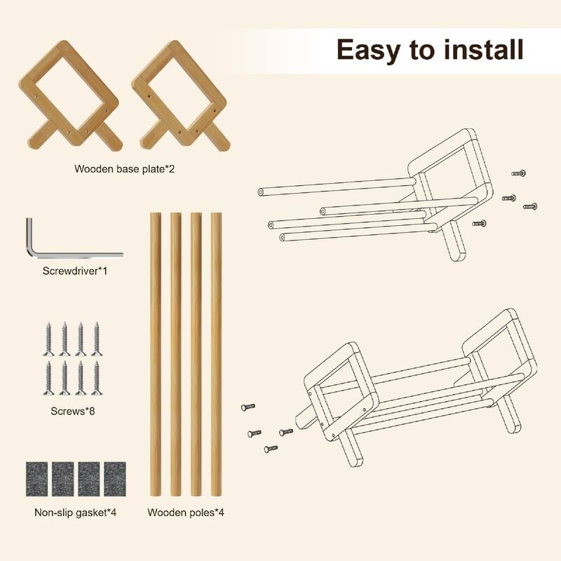 Premium Tilting Desktop Bookshelf - 16.53"D x 9.05"W x 9.84"H