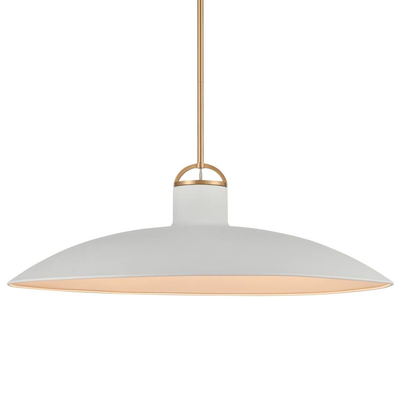 Elk Home Surf Textured White With Textured White Shade 1 Light Pendant