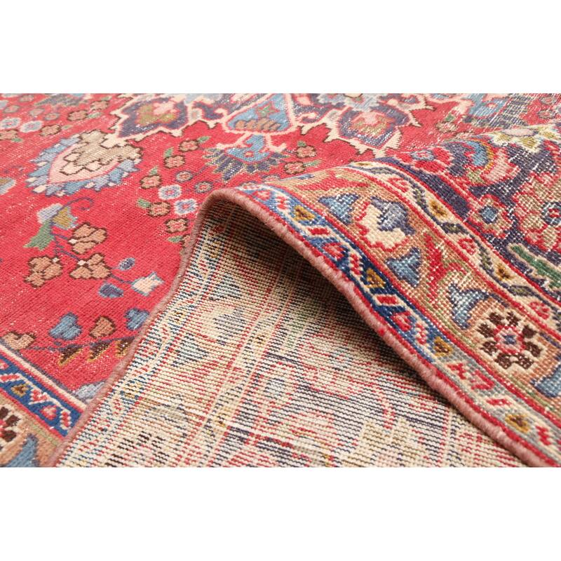 ECARPETGALLERY Hand-knotted Antalya Vintage Red Wool Rug - 7'10 x 11'0