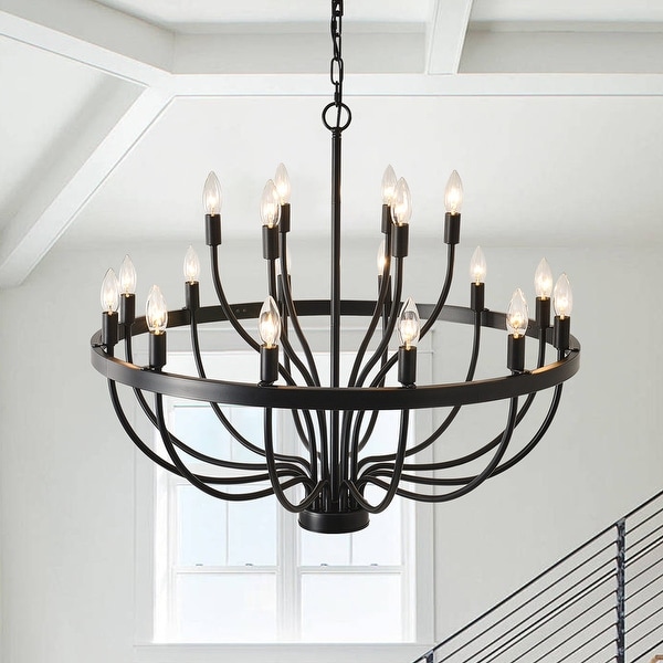 Round candle chandelier discount
