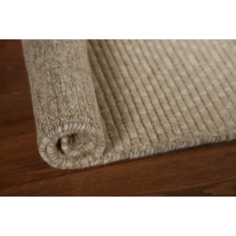 Beige Geometric Moroccan Oriental Rug Hand-Knotted Foyer Wool Carpet - 2'0"x 3'0"