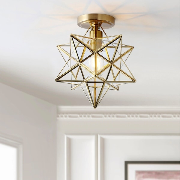 Geometric gold light fixture hotsell