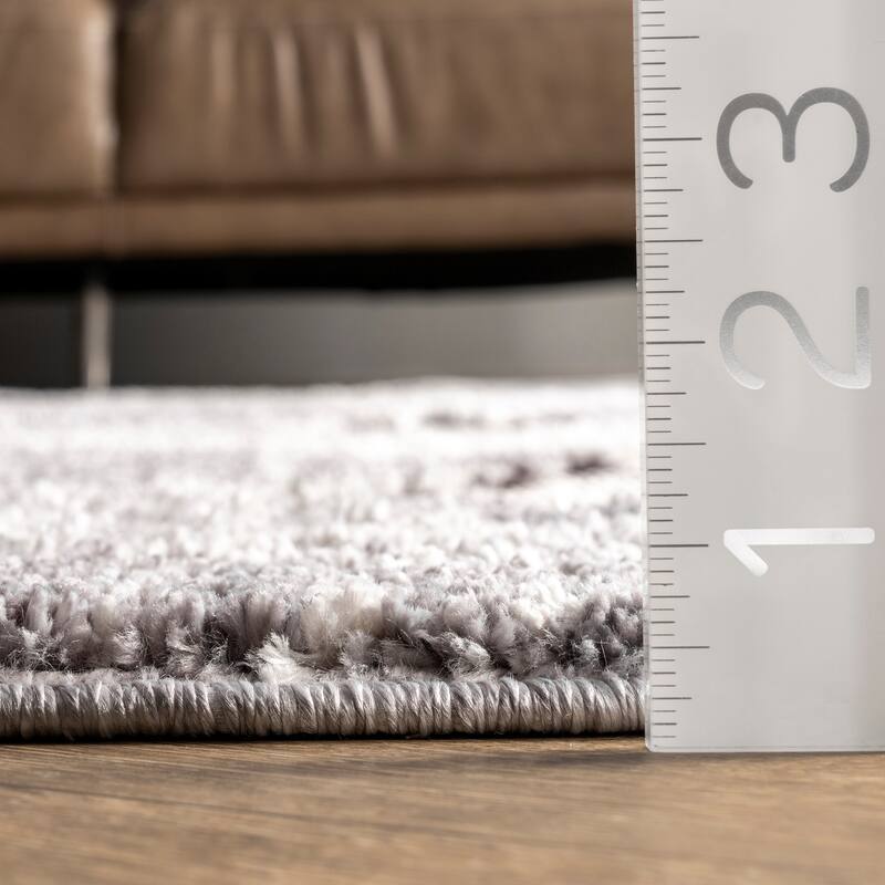 Nuloom Geometric Agata Textured Tassel Area Rug
