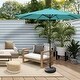 preview thumbnail 18 of 69, Lopes 9-foot Patio Umbrella with Bronze Finish Base Weight Stand Included Turquoise