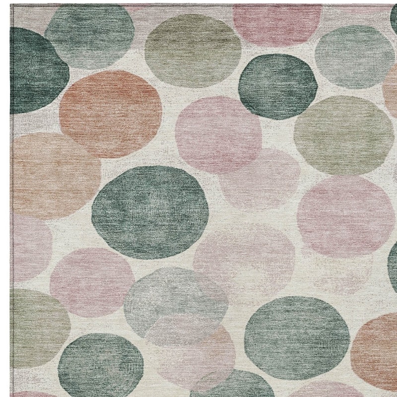 HomeRoots Geometric Transitional Rectangle Outdoor Rug