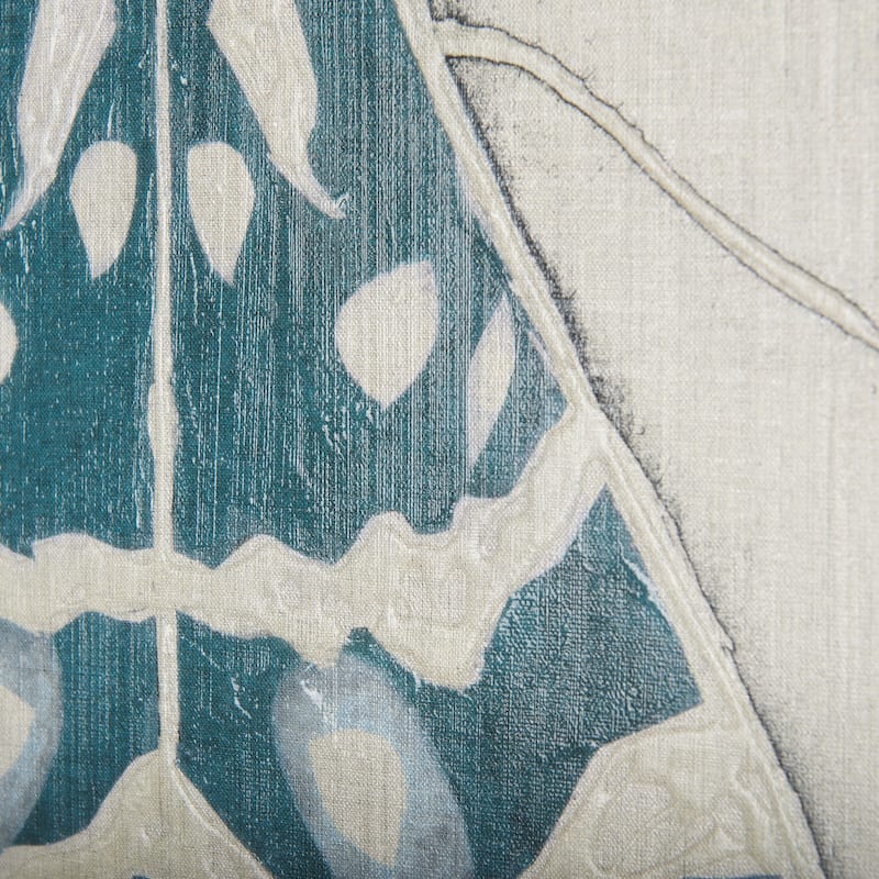 Moth Blue III (30 x 30 ) Canvas Art Print