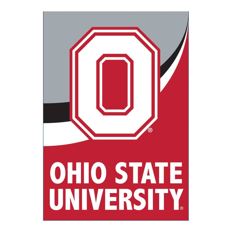 Ohio State University Burlap Flag Garden Size